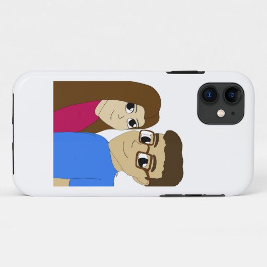 Coques Case-Mate iPhone couple Chibi (Dos (Horizontal))