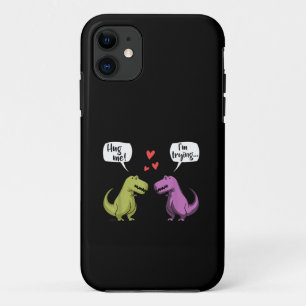 Case-Mate iPhone Case Couple de dinosaures T-Rex m'enlacent pour la Sain