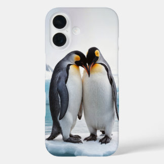 Coques iPhone 16 Couple De Pingouin Sur Un Iceberg