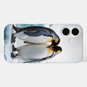 Coques Case-Mate iPhone Couple De Pingouin Sur Un Iceberg (Verso (horizontal))