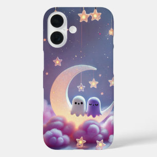 Coques iPhone 16 Couple fantôme sur la conception de la lune