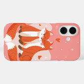 Coques Case-Mate iPhone Couple Fox amoureux (Verso (horizontal))