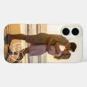 Coques Case-Mate iPhone Couple Love Heart Photo Names (Verso (horizontal))