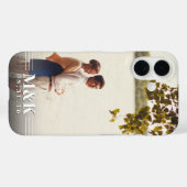 Coques Case-Mate iPhone Couple Monogramme Photo personnalisée (Verso (horizontal))