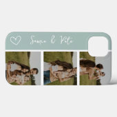 Coques Case-Mate iPhone Couple names 3 photos collage grille I Phone case (Verso (horizontal))
