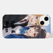 Coques Case-Mate iPhone Couple romantique Anime - Étudiants Selfie Persona (Verso (horizontal))