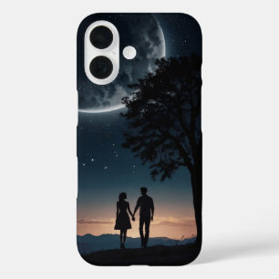 Coques iPhone 16 Couple romantique sous la lune