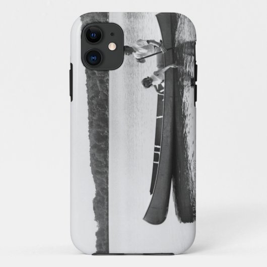 Coques Case-Mate iPhone Couples dans un canoë (Dos)
