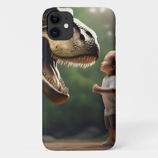 Coques Case-Mate iPhone **"Courage déchaînée : un petit garçon face au T-R (Dos)
