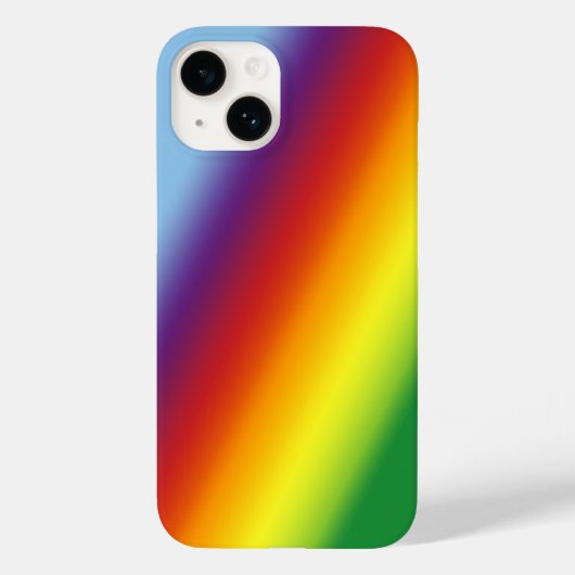 Coques Case-Mate iPhone Courage d'été arc-en-ciel en bandes dégradantes (Verso)