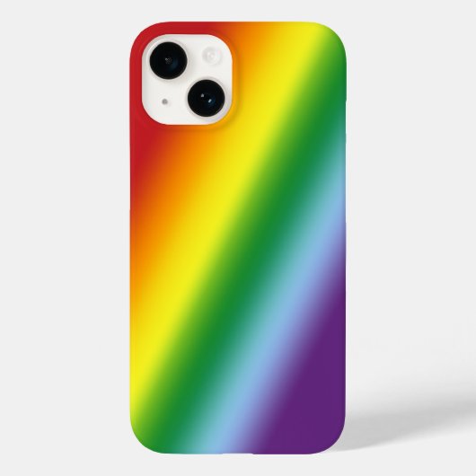 Coques Case-Mate iPhone Courage d'été arc-en-ciel en bandes dégradantes (Verso)