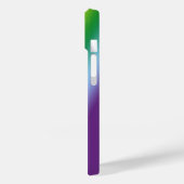 Coques Case-Mate iPhone Courage d'été arc-en-ciel en bandes dégradantes (Verso / Gauche)