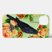 Coques Case-Mate iPhone Courage du corbeau rose (Verso (horizontal))