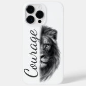 Coques Case-Mate iPhone Courage Lion Artistic Minimal- (Verso)