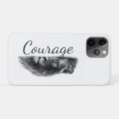 Coques Case-Mate iPhone Courage Lion Artistic Minimal- (Dos (Horizontal))