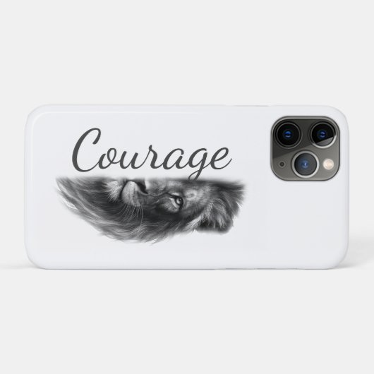 Coques Case-Mate iPhone Courage Lion Artistic Minimal- (Dos (Horizontal))
