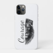 Coques Case-Mate iPhone Courage Lion Artistic Minimal- (Dos)