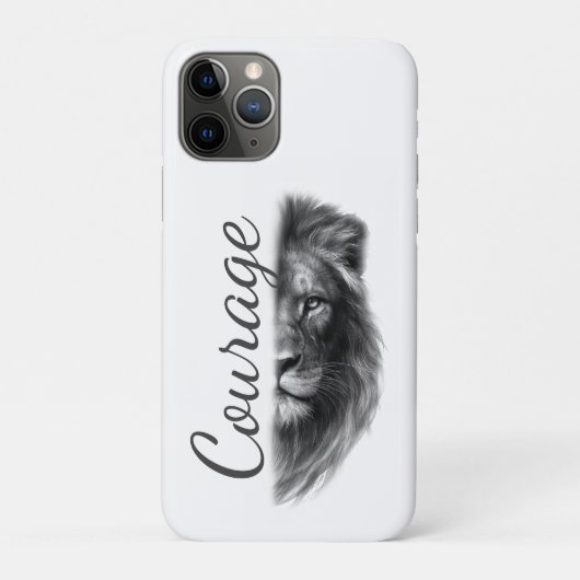 Coques Case-Mate iPhone Courage Lion Artistique Minimal- (Dos)