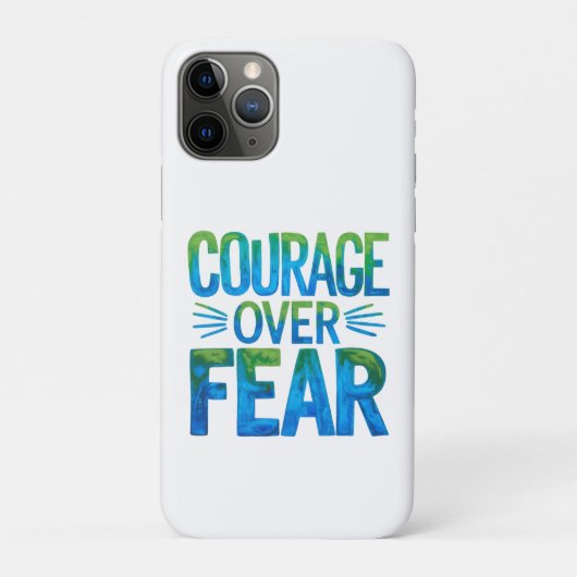 Coques Case-Mate iPhone Courage plutôt que la peur (Dos)