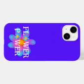 Coques Case-Mate iPhone Courant de fleurs violet (Verso (horizontal))