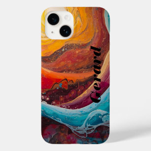 Coque Pour iPhone 14 Courants blazes - Jeux dynamiques d'eau de soleil