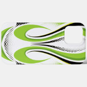 Coques Case-Mate iPhone Courbe Abstraite blanche et noire (Verso (horizontal))