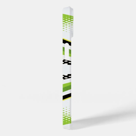 Coques Case-Mate iPhone Courbe Abstraite blanche et noire (Verso / Droite)