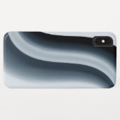 Coques Case-Mate iPhone Courbe Bleue Contemporaine (Dos (Horizontal))