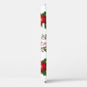 Coques Case-Mate iPhone Courbe fleurie de Noël motif floret holi (Verso / Droite)