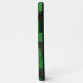 Coques Case-Mate iPhone Courbe verte et points clairs sur arrière - plan f (Dos/Gauche)