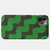 Coques Case-Mate iPhone Courbe verte et points clairs sur arrière - plan f (Dos (Horizontal))