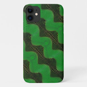 Case-Mate iPhone Case Courbe verte et points clairs sur arrière - plan f