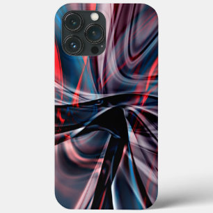 Case-Mate iPhone Case Courbes bordeaux polies chevauchant des courbes ro