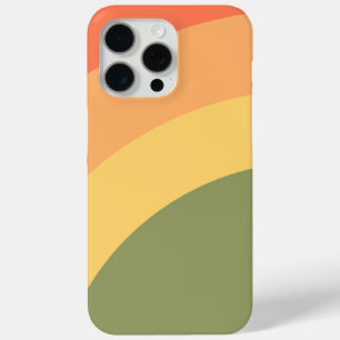 Coque iPhone 15 Pro Max Courbes de coucher de soleil rétro