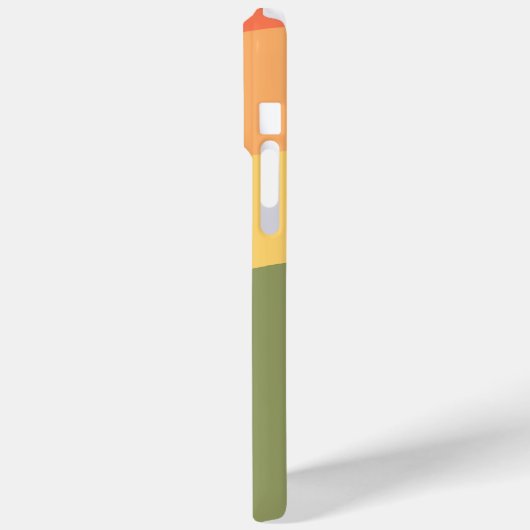 Coques Case-Mate iPhone Courbes de coucher de soleil rétro (Verso / Gauche)