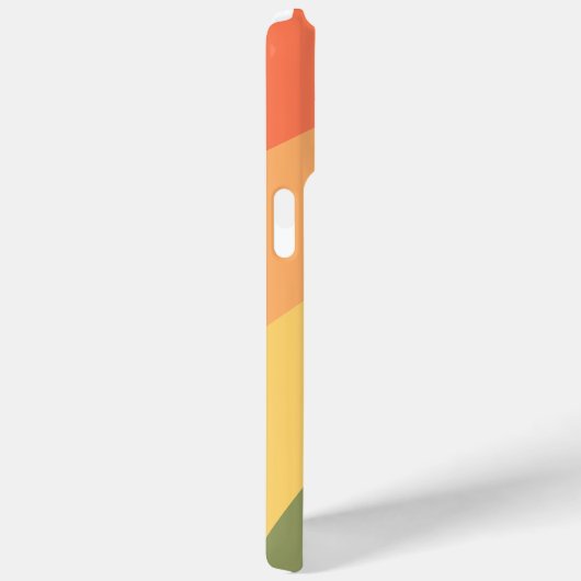 Coques Case-Mate iPhone Courbes de coucher de soleil rétro (Verso / Droite)