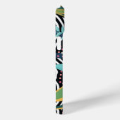 Coques Case-Mate iPhone Courbes et points avec feuilles (Verso / Droite)