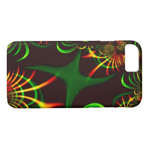 Case-Mate iPhone Case Courbes feuilles vertes et jaunes couleur feu