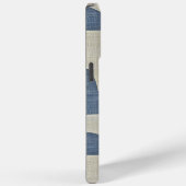 Coques Case-Mate iPhone Courbes Navy et Moutarde Abstraites – Art Minimali (Verso / Droite)