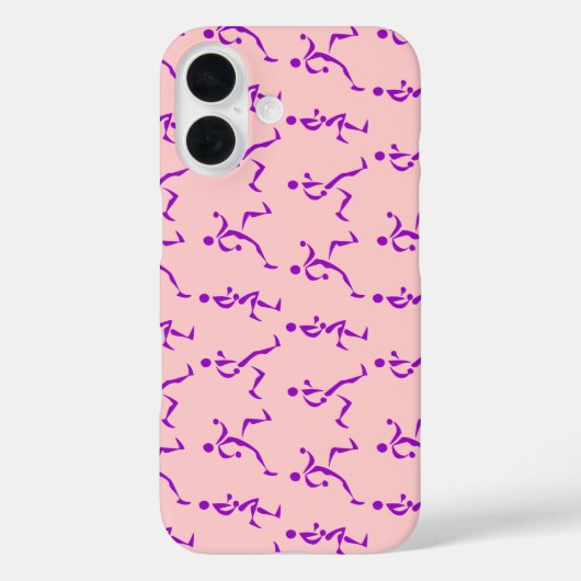 Coques Case-Mate iPhone Coureurs violets (Verso)
