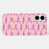 Coques Case-Mate iPhone Coureurs violets (Verso (horizontal))