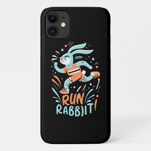 Coques Case-Mate iPhone courir lapin marathon coureur lapin mignon (Dos)