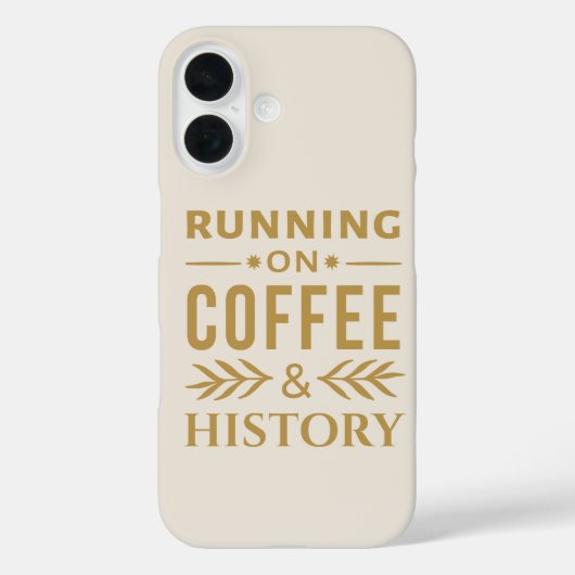 Coques Case-Mate iPhone Courir sur le café et l'histoire - Devis gras (Verso)