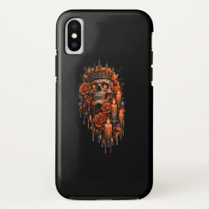 Case-Mate iPhone Case Couronne de crâne gothique Halloween Roses sombres
