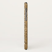 Coques Case-Mate iPhone Couronne de princesse à paillettes or rose pour fi (Dos/Gauche)