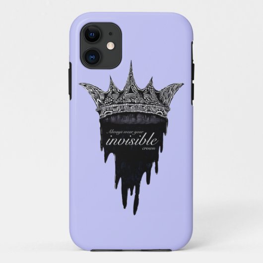 Coques Case-Mate iPhone Couronne d'égoutture avec le texte - v2 (Dos)