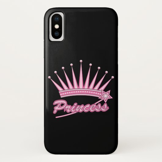 Coques Case-Mate iPhone Couronne rose princesse (Dos)