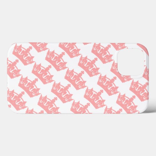 Coques Case-Mate iPhone Couronne royale rose (Verso (horizontal))