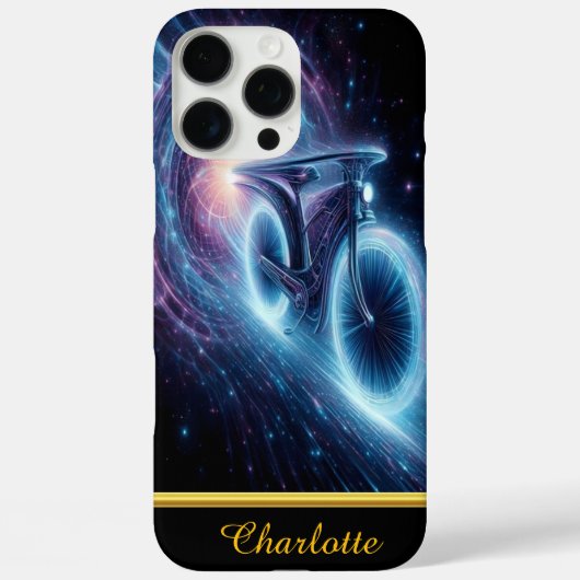 Coques Case-Mate iPhone Course à vélo à travers un tunnel cosmique tourbil (Verso)