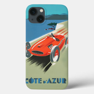 Etui iPhone 13 Course Automatique vintage Côte D'Azur